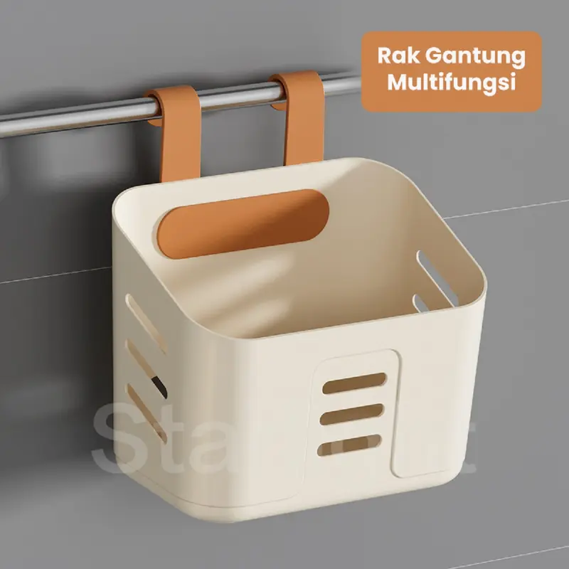 Starlight Rak Gantung Serbaguna Kotak Tempat Penyimpanan Gantung Rak Gantung Dapur Kamar Mandi Keranjang Gantungan Barang Multifungsi Kotak Plastik Gantung Portabel Perhiasan Alat Tulis Makeup HSB695 3