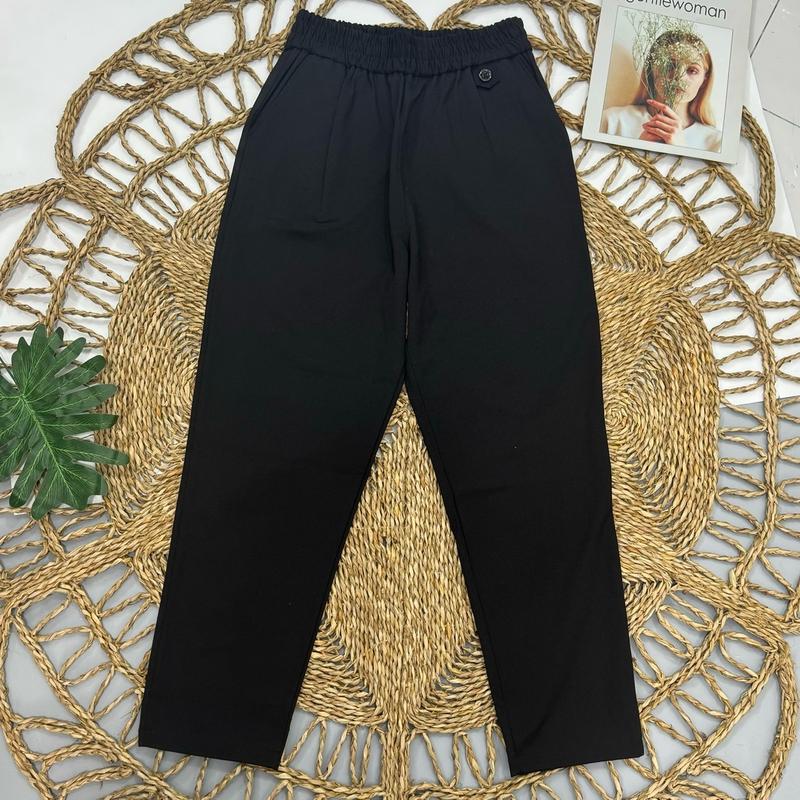 {Mã mới} Quần baggy lưng thun nữ cạp cao chất Umi hàn co giãn có bigsize Pants Voan Women
