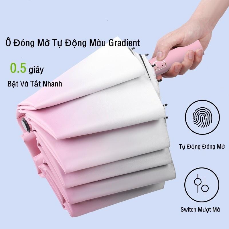 Ô Tự Động Nữ Mưa Hoặc Mưa Chống Nắng Chống Nắng Chống Tia Cực tím Mạnh Chống Gió 2