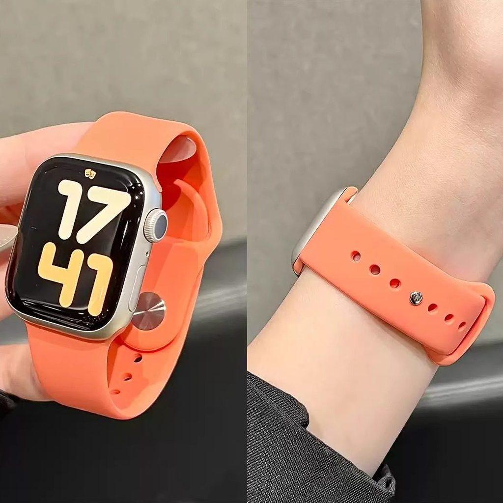Tali Jam Tangan Sport Silicone Strap for Apple Watch Strap SE Ultra 3 2 Series 11 10 9 8 7 6 5 4 3 IWatch 49mm 46 45 44 42 41 40 38mm Soft Replacement Rubber Band Accessories for Smartwatch I8 S10 S8 S9 Pro Max T900 T800 Ultra 8 MAX 9 PRO S20 T500 Tali Jam Tangan Sport Silicone Strap for Apple Watch Strap SE Ultra 3 2 Series 11 10 9 8 7 6 5 4 3 IWatch 49mm 46 45 44 42 41 40 38mm Soft Replacement Rubber Band Accessories for Smartwatch I8 S10 S8 S9 Pro Max T900 T800 Ultra 8 MAX 9 PRO S20 T500