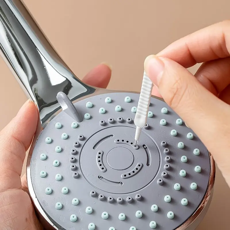 Plastic Shower Head Cleaning Brush, 10pcs Portable Mini Lightweight Disposable Shower Head Cleaning Brush, Bathroom Accessories Cleaning Tools, Cleaning Gadgets, Scrubbing Stick, Bathroom Accessories, House Cleaning Tools,  Cleaning Bundles 0