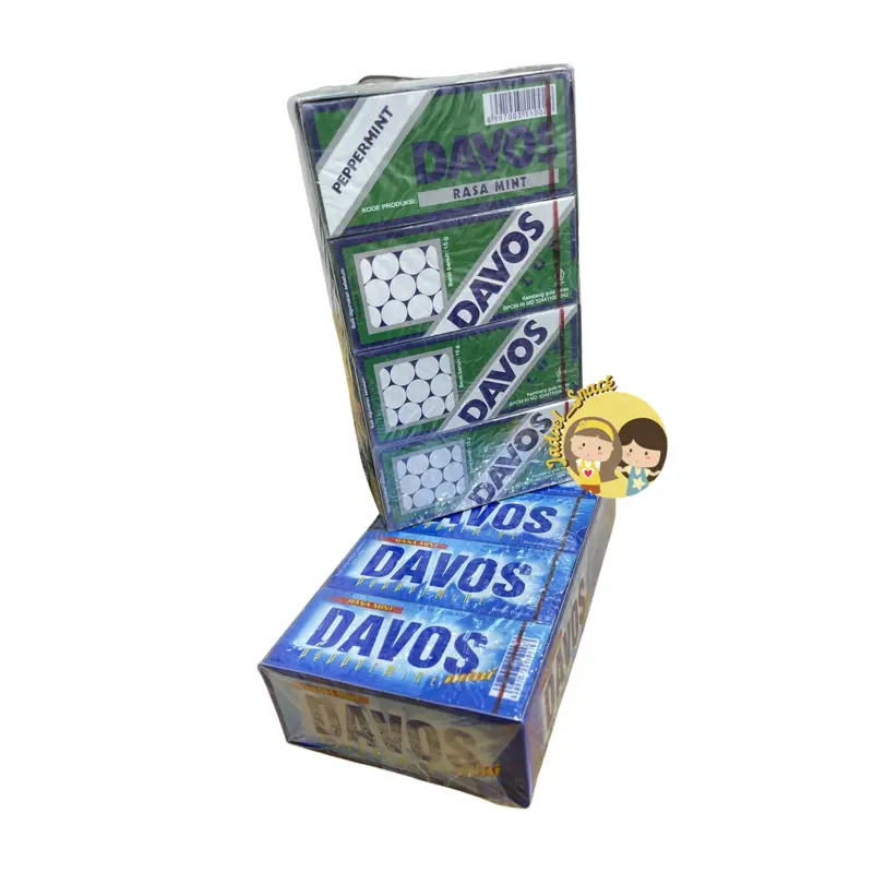 Permen Davos LUX 20 X 5 Gr Rasa Peppermint - Mint by Jadoel_snack Candy Food Makanan Cemilan 3
