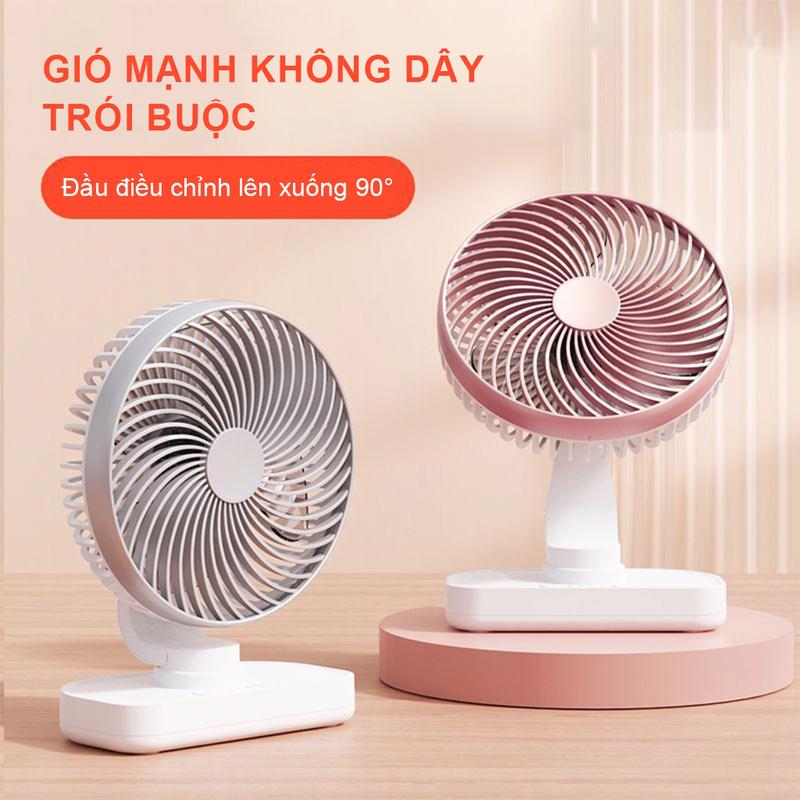  Quạt tích điện mini 5000mah tự xoay động quạt điện mini để bàn 90° quạt sạc tích điện quạt mini để bàn quạt tích điện để bàn quạt điện để bàn quạt cắm điện mini quạt mini tích điện quạt tích điện pin trâu 