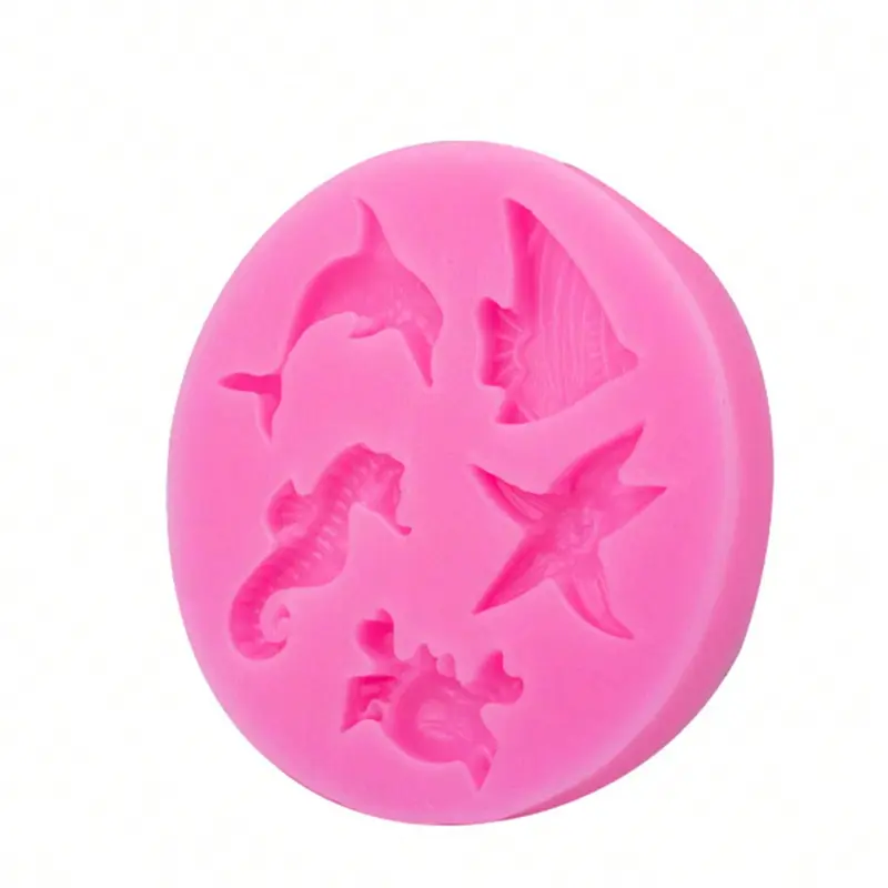 Silicone Mold, 1 Count Marine Life Shaped DIY Mold, Aromatherapy Soap Mold, Cake Mold, DIY Mold for Home Decoration 0