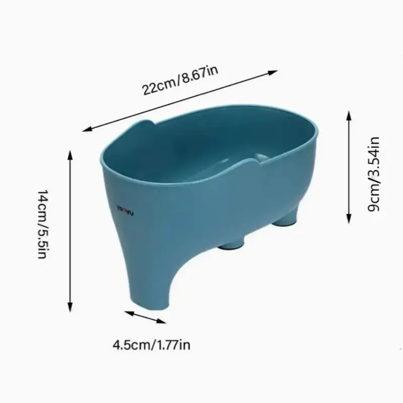 Elephant Design Kitchen Sink Drain Basket, Multifunctional Plastic Vegetable & Fruit Washing Basket, Modern Kitchen Gadgets, Summer for Gift 2