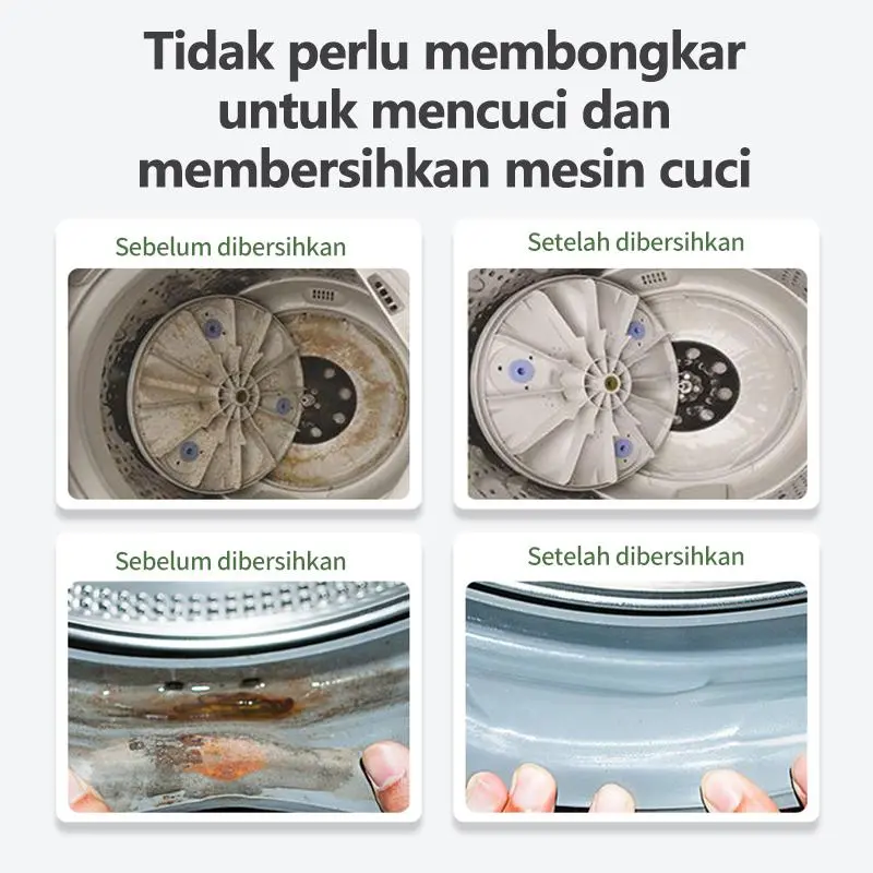 {LIVE/COD} VIRAL Deterjen Pembersih Mesin cuci Tabung Cuci Pembersih Mesin Cuci Mesin Basuh Cleaning Washing Machine Cleaner Premium Sabun Pembersih Detergen Mesin Cuci Clothes Washing Pembersih mesin pakaian baju 2