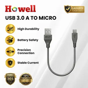 Kabel Charger Fast Charging USB to MICRO 30CM  3.0 High Speed Data Transfer for Android Tablet Smartphone dan beberapa elektronik lainnya