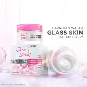 Glow & Lovely Glassbright Ultralight Gel Cream Light Moisturizer 50gr - Wajah Lebih Cerah