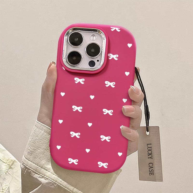 Product Introduction of Ốp Điện Thoại Thiết Kế Nơ Toàn Màn Hình Vui Nhộn, Thích Hợp Cho iPhone 14, 15, 11, 12, 13, ProMax, XS, XR, Xs Max, 7, 8 Plus, SE2020, 7, 8, Được Làm Bằng Silicon, Chống Sốc, Ốp Mềm 7