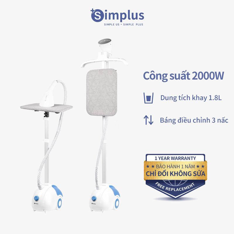 SimplusHome Bàn Ủi Hơi Nước Đứng Simplus Bàn Là Hơi Ủi Đứng Ủi Nằm 2in1 GTJH014 Bảo Hành 1 Năm Chỉ Đổi Không Sửa Bàn Là Là Quần Áo