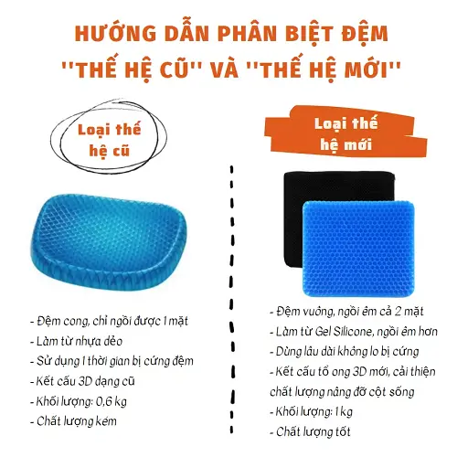 Đệm 3D thoáng khí thế hệ mới 2 lớp cao cấp lót ghế ngồi văn phòng mẫu mới 2022 7