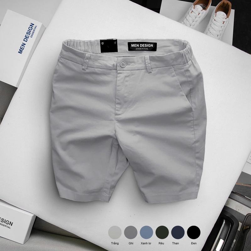 01 Quần Short Kaki Nam Có Co Giãn Gồm 6 Màu [MEN DESIGNER] - Có Túi - Menswear Nhung Kem Jean Ong