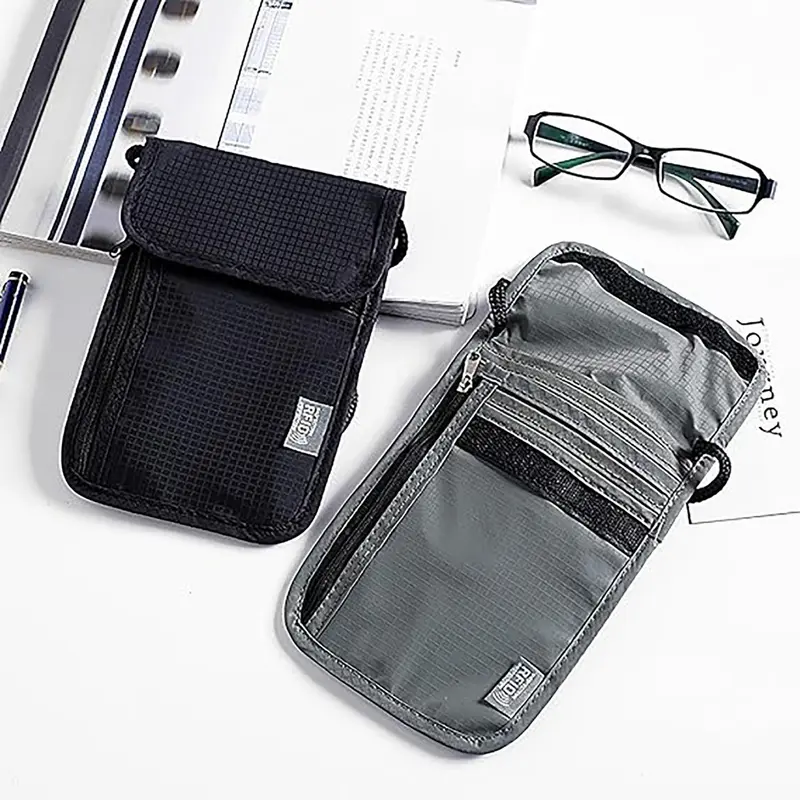 Multi-functional Passport Bag, 1 Count Portable Anti-theft Card Bag, Traveling Storage Bag for Home & Travel, Travel Essentials 2