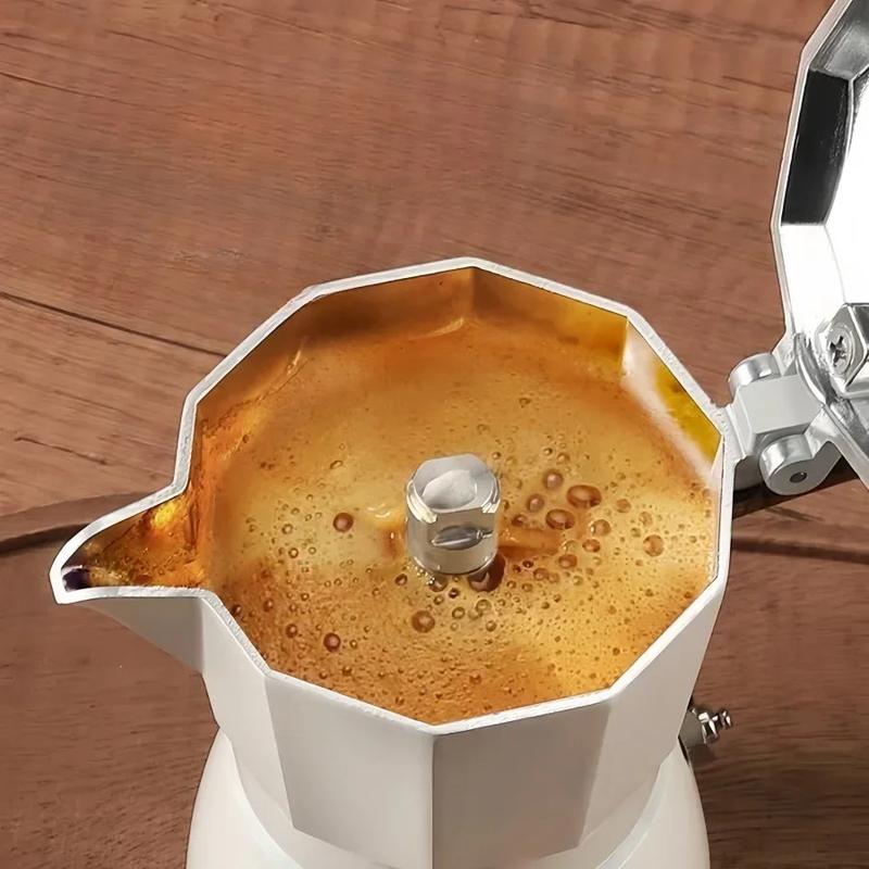 Product Introduction of Double-valve Moka Pot Hand-brew Italian High-temperature Extraction Efficient Safe Household Espresso Outdoor Coffee Appliance Tea 19