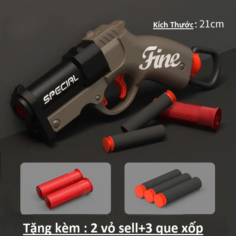 Đồ chơi Nerf Fine Pháo yêu tinh phun xốp văng vỏ nhiều màu sắc đáng yêu cho bé toy