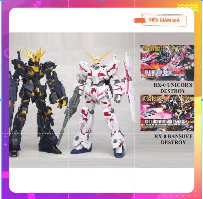 Mô Hình Gundam HG UNICORN BANSHEE DESTROY Daban 1 144 High Grade
