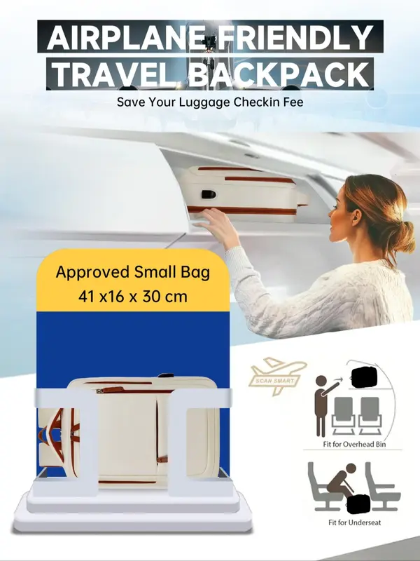 Large Capacity Laptop Backpack, Casual Solid Color Zipper Backpack with USB Port, Multi-functional Backpack for Travel & Business & School 3