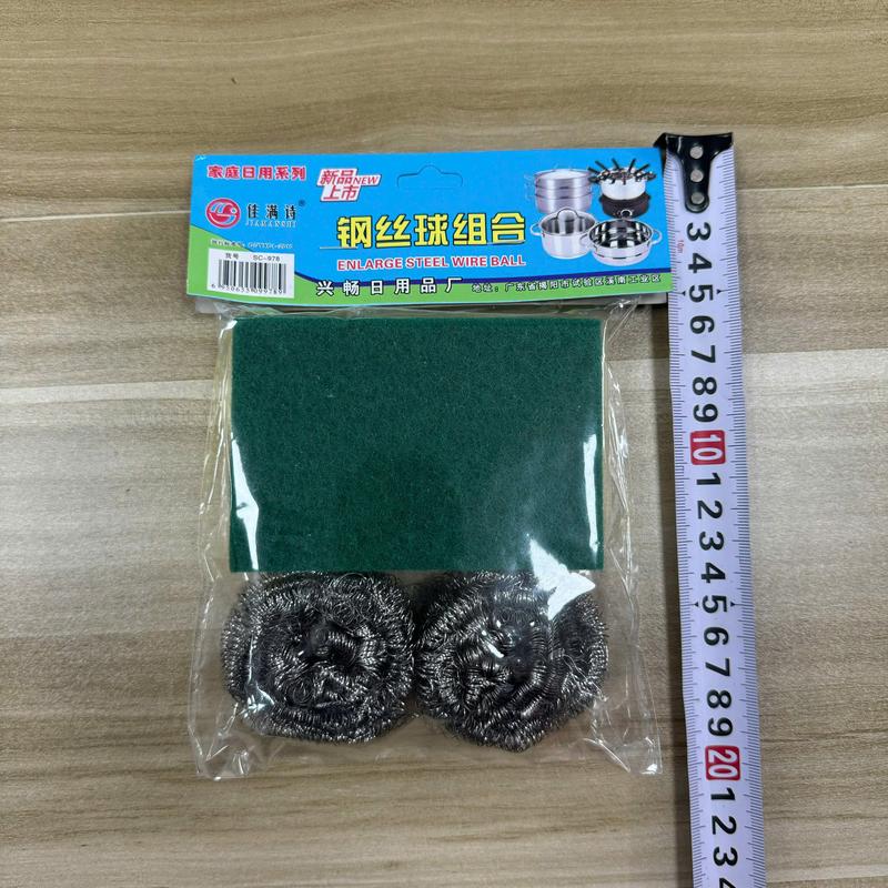 Bộ 3 món Cọ xoong nồi và mút rửa chén đa năng 3