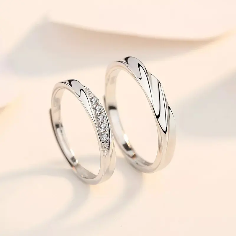 Couple Ring S925 N Pertunangan Pernikahan 4
