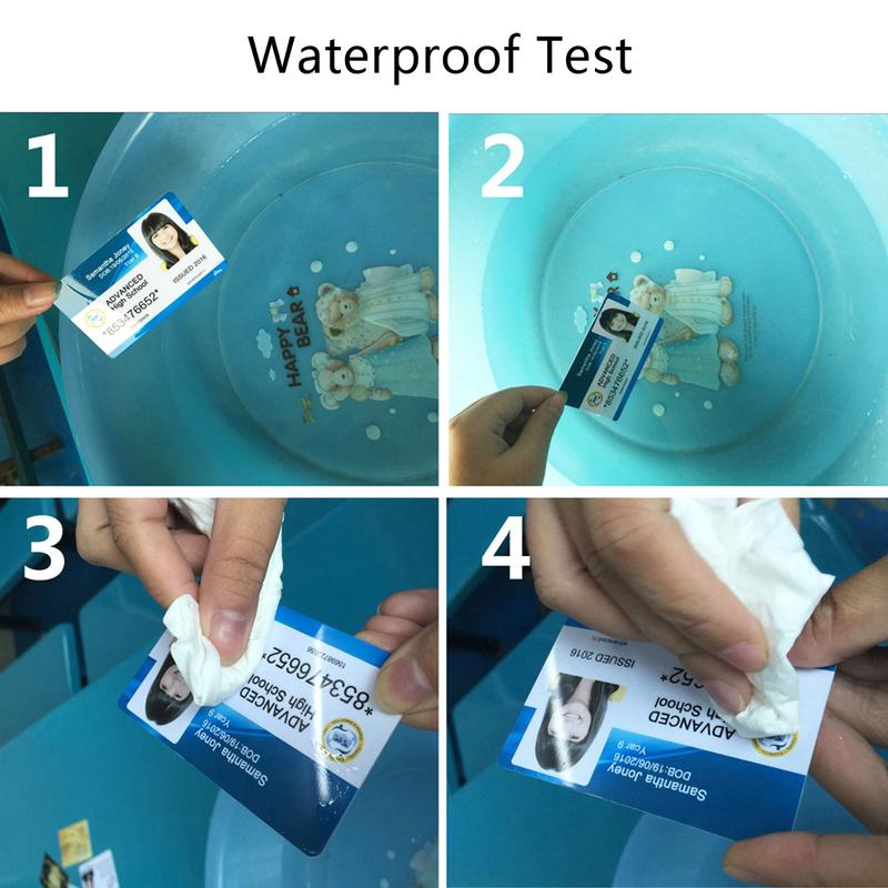 Thẻ ID PVC, Chất Lượng Cao Cấp, 100 Cái, Màu Trắng, In Hai Mặt Bằng Nhựa PVC, Thẻ Huy Hiệu ID Tự Làm, Nhãn Hiệu: Trắng 7