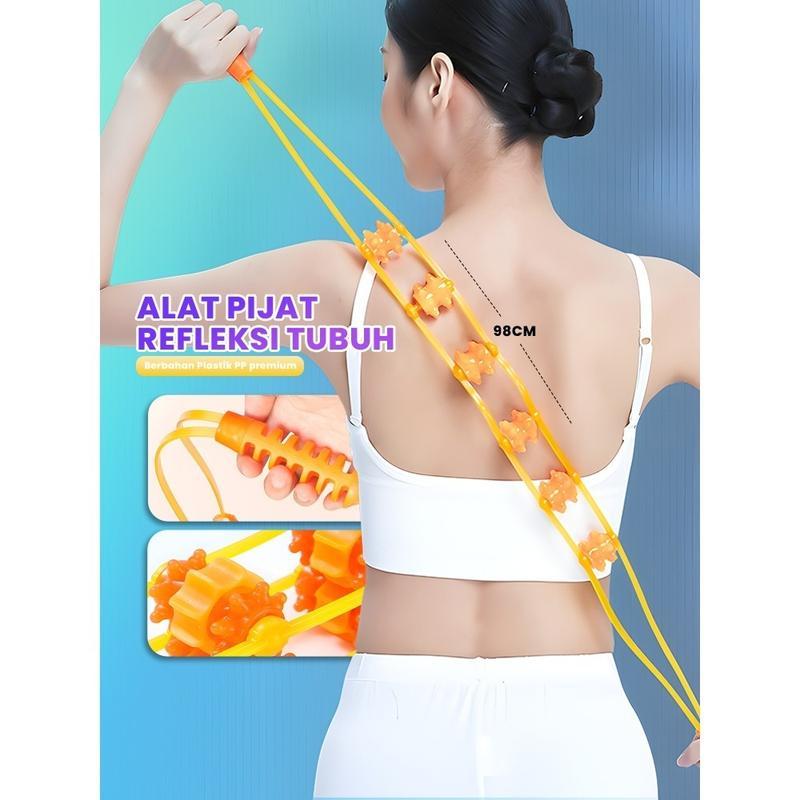 Product Introduction of Alat Pijat Leher Punggung Terapi Badan Pijat Rol Pinggang Refleksi Nyeri Sendi Rasa Pegal Capek 7