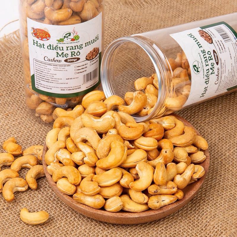 Hạt điều (Cao cấp) Rang Muối Bóc vỏ Lụa Có hồ sơ công bố, Xuất hóa đơn công ty đầy đủ