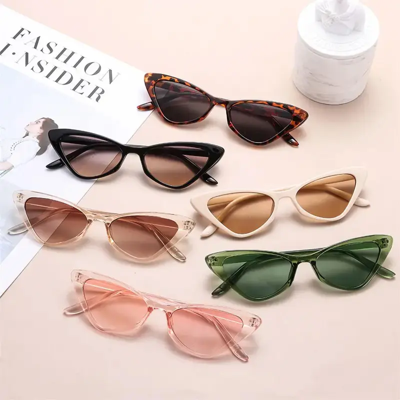 Ladies Cat Eye Sunglasses Women Brand Designer Vintage Sun Glasses Female Fashion Travelling Sun Shades Glasses
