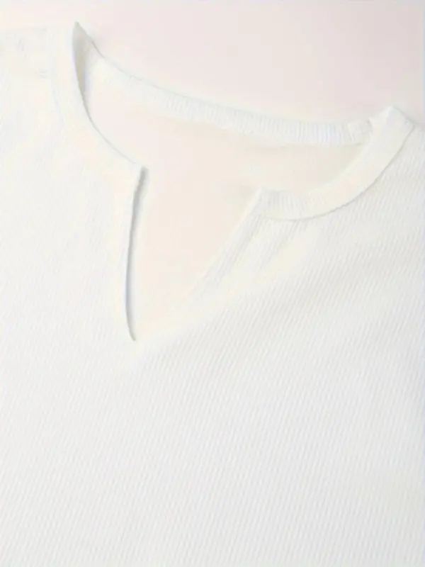Men's Solid Long Sleeve Tee, Regular Fit Casual Comfy Top for Spring & Fall, Men's Clothes for Daily Wear, Top 3