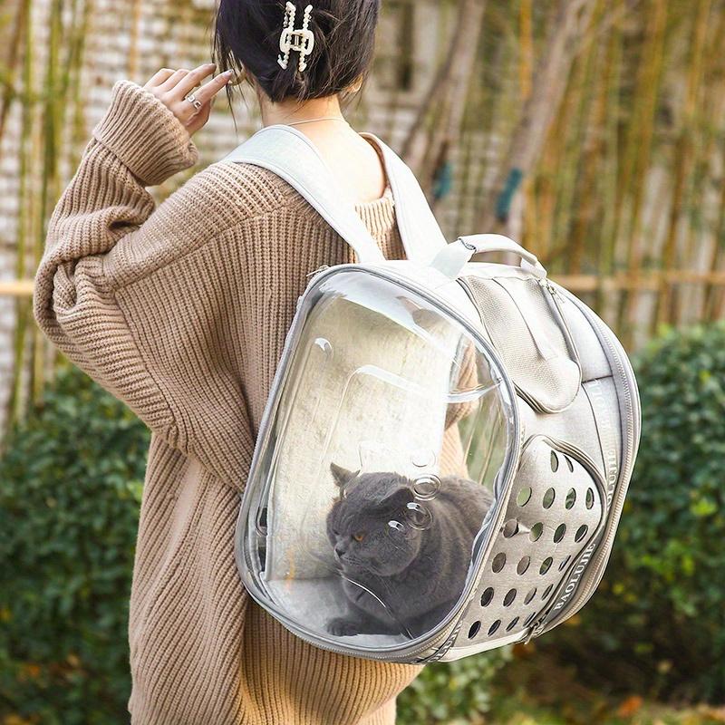 Cat backpack with window best sale