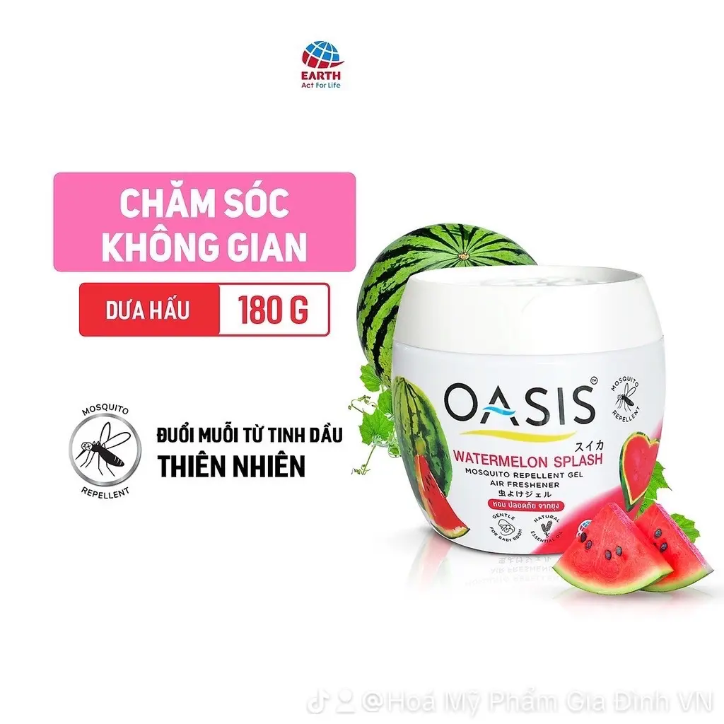 Sáp thơm Đuổi Muỗi Oasis Nhật Bản 180 gr