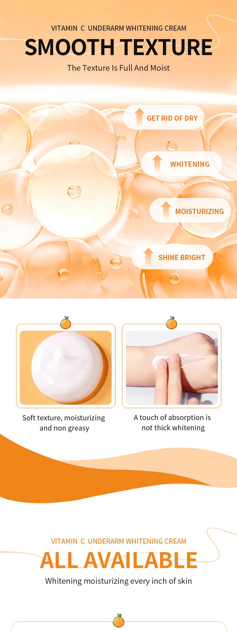 Product Introduction of Underarm whitening cream effective under arm whitening  for men and women body\qh003 16