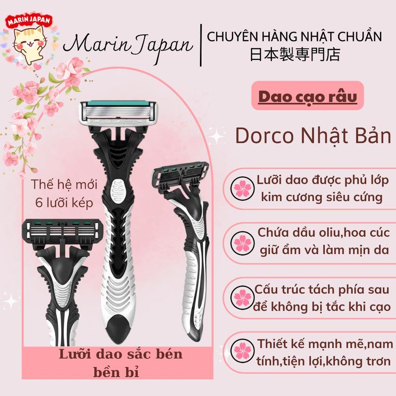 (6 lưỡi,hàng Nhật) Dao cạo râu nam 6 lưỡi Nội Địa Nhật Bản 0