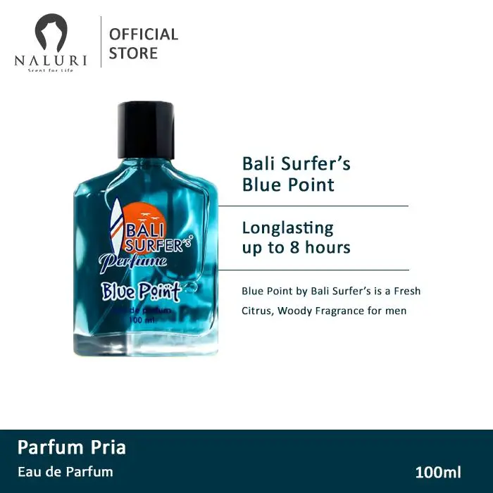 Parfum Bali Surfers EDP 100ml Perfume Elegant Malam Siang Glass Orange Lavender Saffron 1