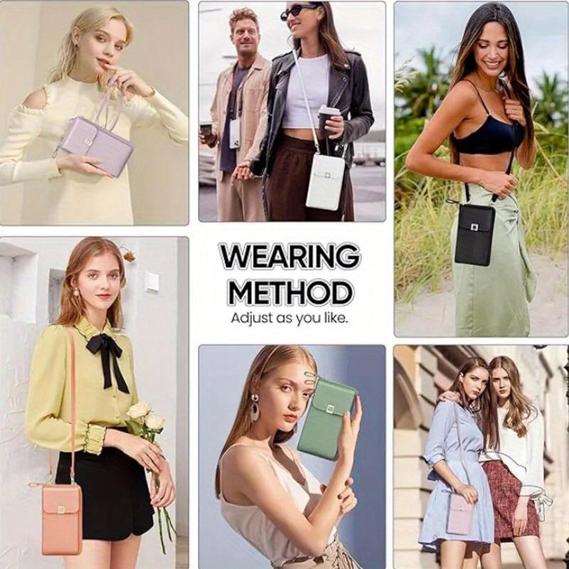 Product Introduction of Women Ladies Mobile Phone Bag Crossbody Bag Mini Pouch Purse Wallet Shoulder Bag 28
