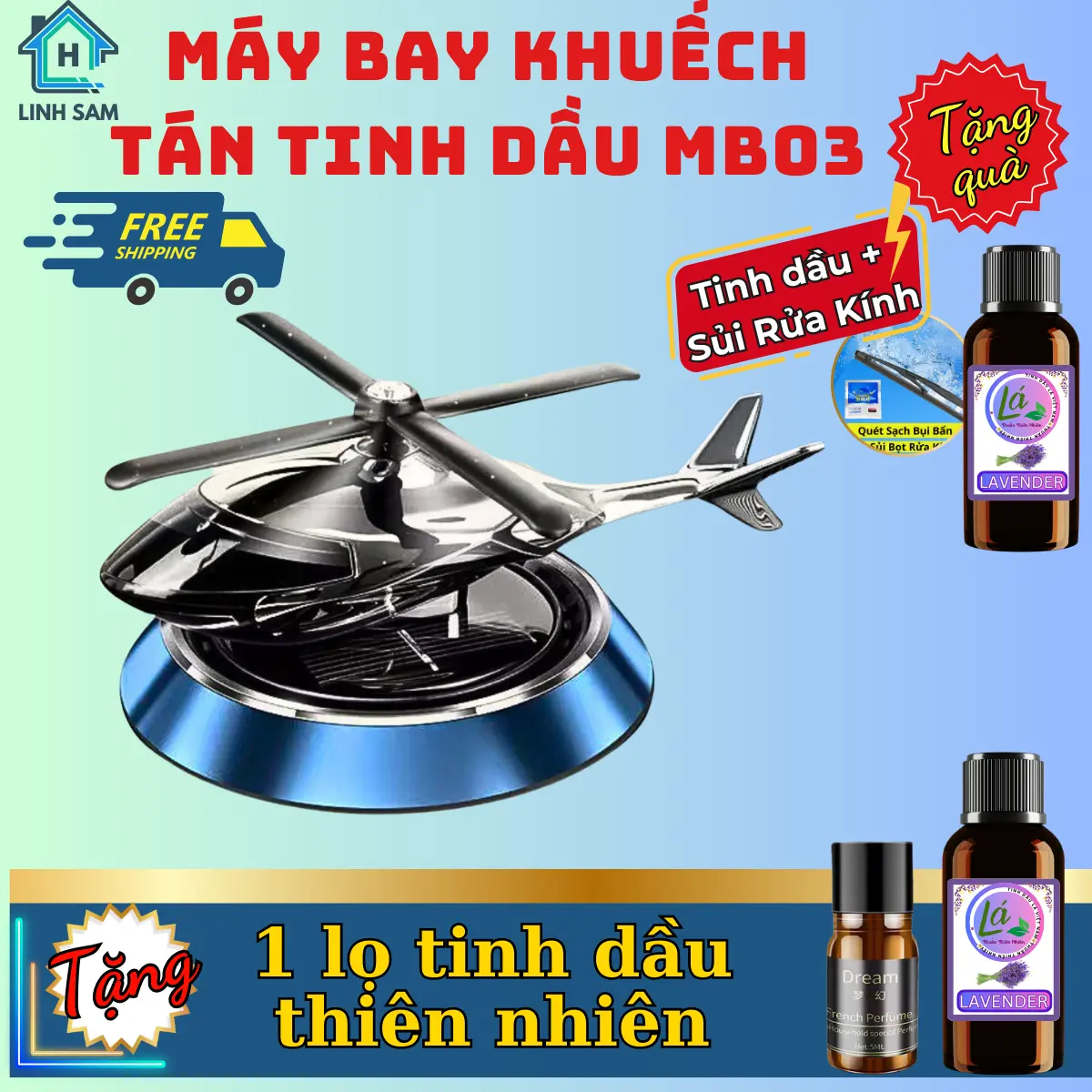 Máy bay khuếch tán tinh dầu,hương nước hoa thơm ngát dạng đế vát- trang trí taplo ô tô, xe hơi MB03