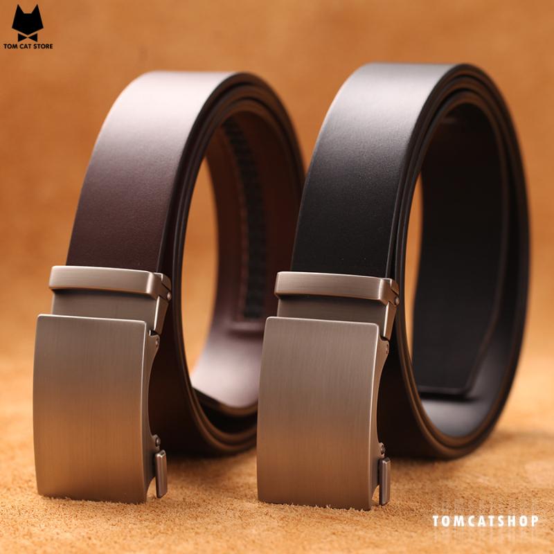 Thắt Lưng Da Bò Khóa Tự Động Dây Nịt Nam Đầu khóa đúc Cao Cấp thắt lưng nam cao cấp thắt lưng da bò nam cái nịt
