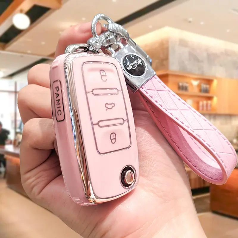 Car Key Case, Car Key Protector, Smart Remote Key Protector, Key Fob Protective Cover, Car Accessories for Volkswagen Spring Lavida Golf 0