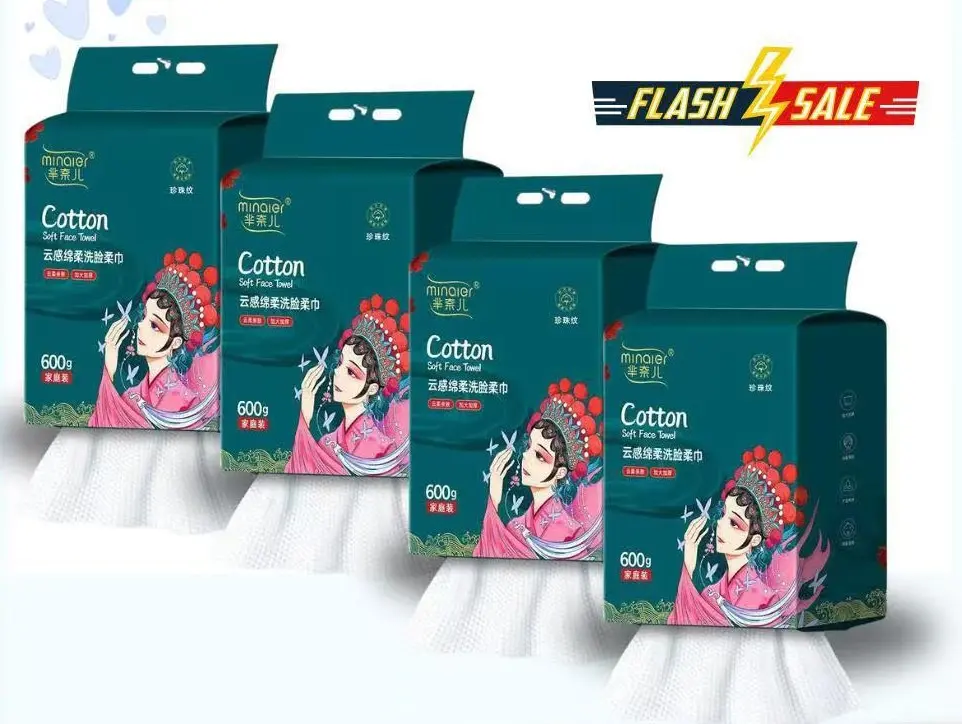 [MUA 3 TẶNG 1] Khăn Lau Mặt, Tẩy Trang, Lau Đa Năng Cotton Túi Xanh Lá  20X20cm 600gr