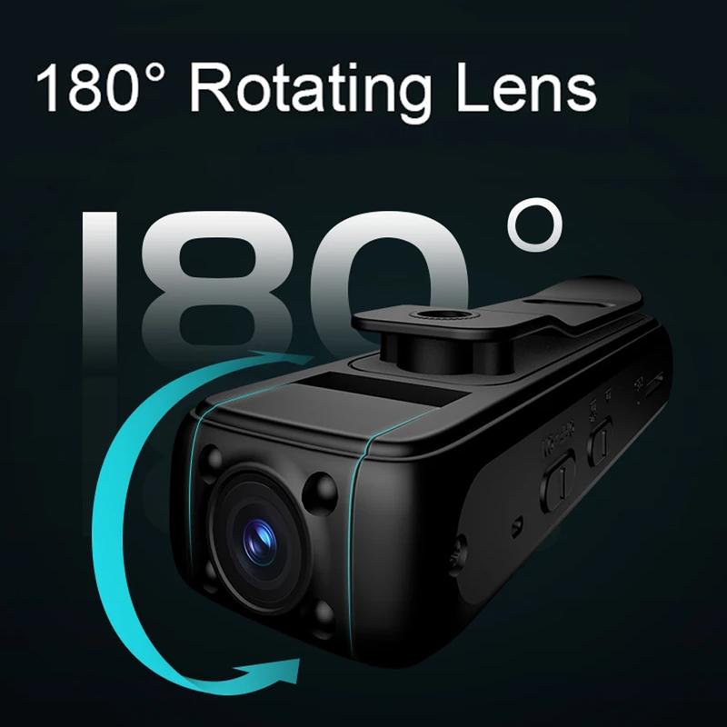 2K Ultra HD Sport Camera Wearable Portable Body Camera Infrared Night Vision Home Security Video Recorder 128G Memory Card Outdoor Camera Dash Cam Car Motorcycle 6