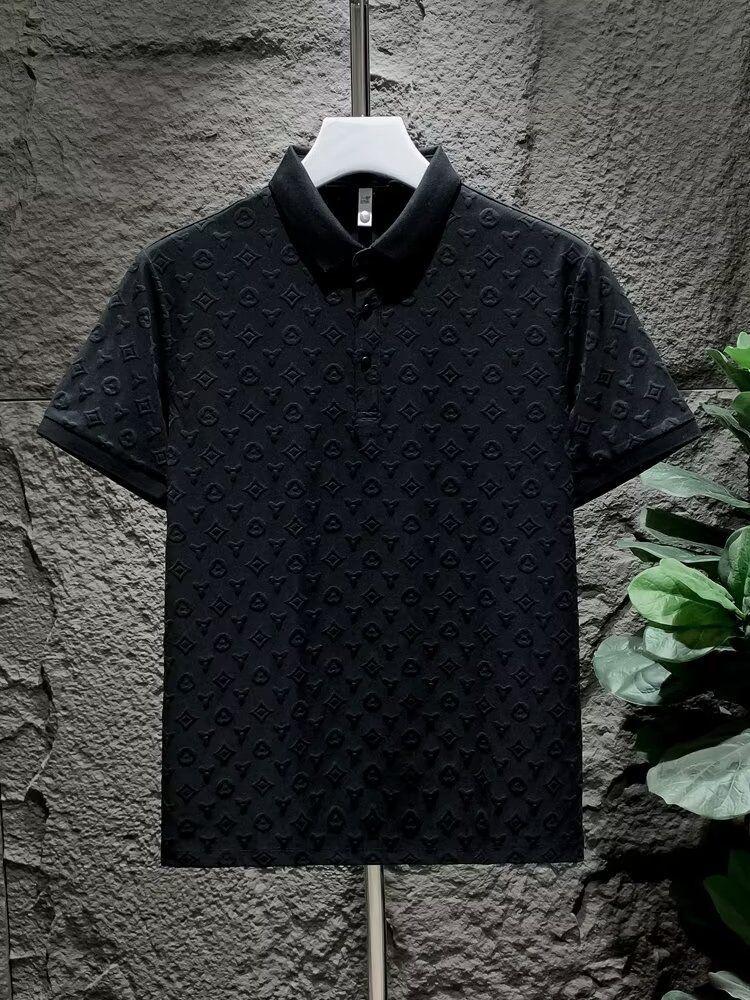 Product Introduction of Áo Polo Nam Vải Jacquard, Thời Trang, Phong Cách Thường Ngày Thoải Mái Và Thoáng Khí, Thích Hợp Cho Mùa Hè, Hàng Mới Về, Dáng Ôm, Cổ Bẻ Áo, Áo Thun ngắn Tay Menswear Shirt 3