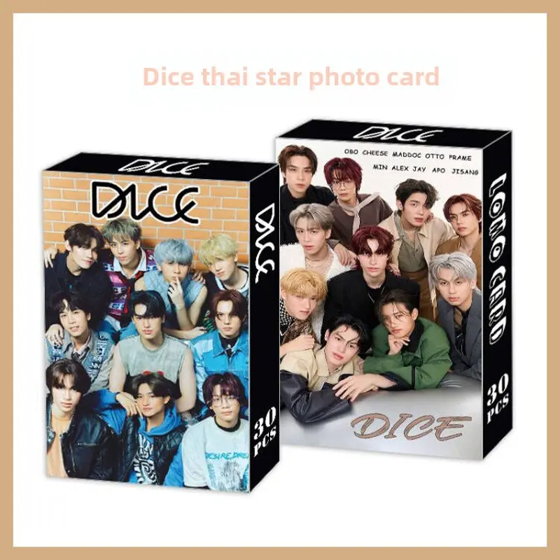 Taixing small card dice Thailand combination collection card photo LOMO card 30 single-sided star collection card wholesale