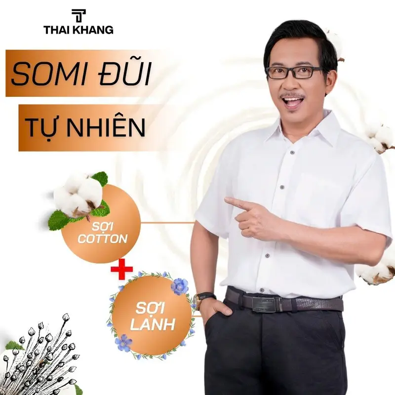 Áo sơ mi trung niên ngắn tay vải đũi mềm mát loại áo sơ mi nam thêu họa tiết form rộng thoải mái ATK30 Menswear 0