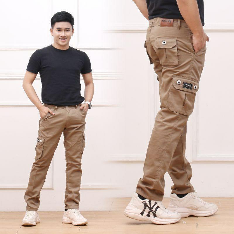 Product Introduction of 0TERBARU 2021 YANG LAGI HITS Celana Cargo Panjang Pria Army Loreng  Venum Mma Pantai Gym Lari Fitnes Nyaman Santai 3