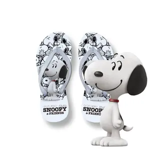 Sandal Wanita Dewasa Snoopy Hitam Putih Nyaman Digunakan