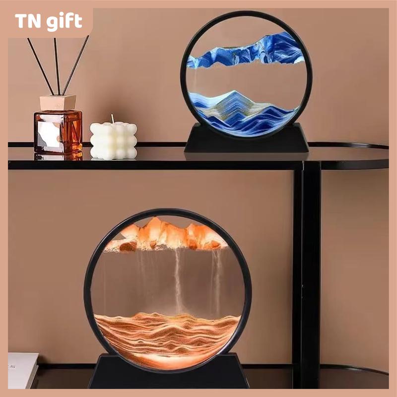 Tranh cát chuyển động 3d hình tròn sang trọng nghệ thuật