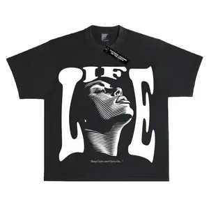 Baju Kaos Pria Wanita Unisex Tshirt Distro Oversize Pria Wanita Boxy Fit Unisex Clote LIFE