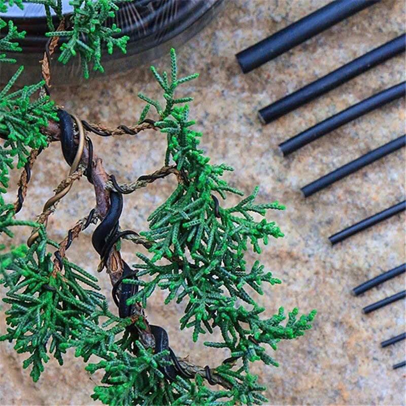 500gr Dây Nhôm Uốn Bonsai và Cây Cảnh - Dây Nhôm Đen Siêu Dẻo Chuyên Dụng Full Size 1mm-8mm 6