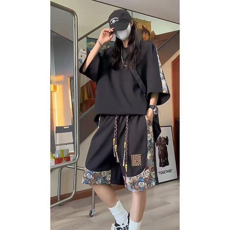 Bộ Đồ Cặp Đôi, Phong Cách Mùa Hè Hàn Quốc, Dopamine Nam, Thể Thao Đi Chơi, Cổ Điển Trung Quốc, Thoáng Khí Và Rộng Rãi, Khâu Thời Trang, Bộ Đồ Hai Mảnh, Mỹ Thường Ngày Nhỏ Xu Hướng Mới, Dễ Phối Đồ, Thời Trang 4