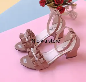 ZUFAR - Kirei Heels Wanita (AG-42) HEELS SANDALS VIRAL/ SANDAL HEELS MUTIARA hitam pink