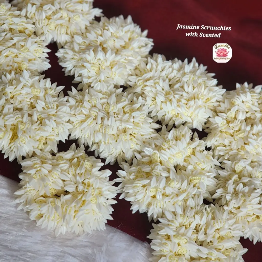 Readystock South Indian Fashion best quality Offer Price Jasmine Scrunchies